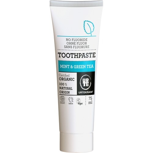 Tandkräm Mint/Grönt te EKO 75ml Urtekram