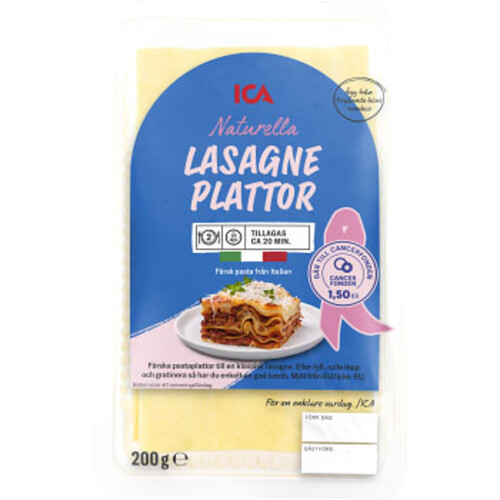 Pasta Lasagneplattor 200g Färska ICA