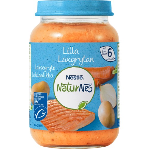 Lilla Laxgrytan Från 6m Ekologisk 190g NaturNes