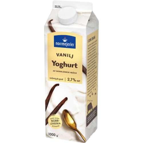 Vaniljyoghurt 2,7% 1000g Norrmejerier
