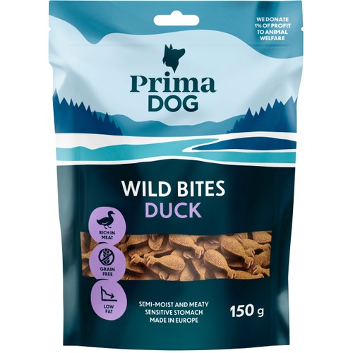 Hundgodis Wild Bites Anka 150g PrimaDog