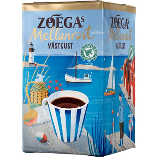 Bryggkaffe Mellanrost Västkust 450g Zoegas