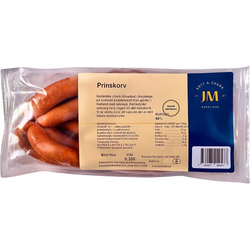 Prinskorv 300g JM Kött & Chark