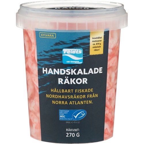 Räkor I Lake Handskalade 270g Feldts