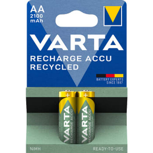 Batteri ReCharge AA 2100mAh 2-p