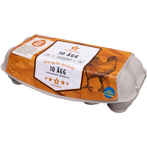 Ägg Frigående 10-p Stjärnägg