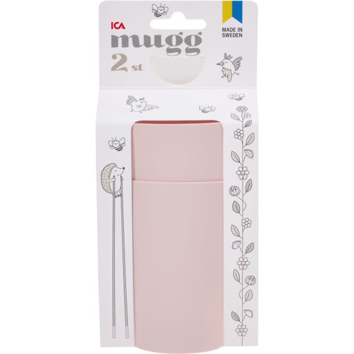Mugg 25cl 2-p sorterade färger ICA