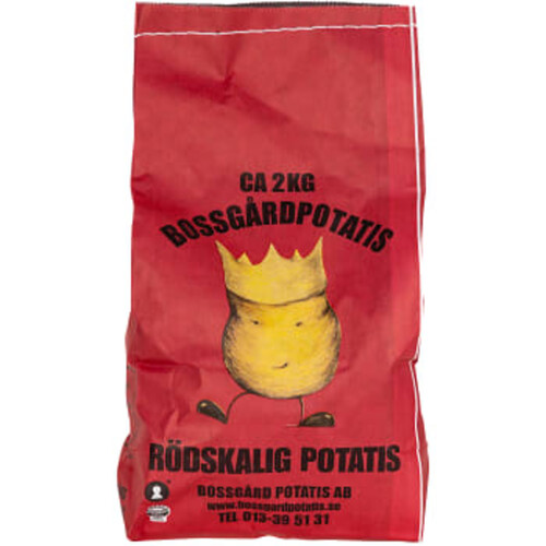 Delikatesspotatis Rödskalig 2kg Bossgård Potatis