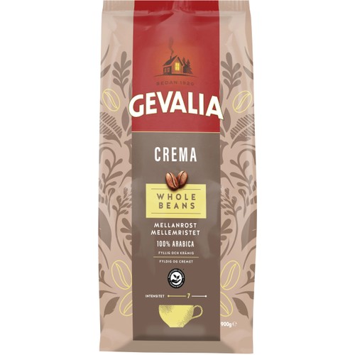 Kaffe Hela bönor Crema 900g Gevalia
