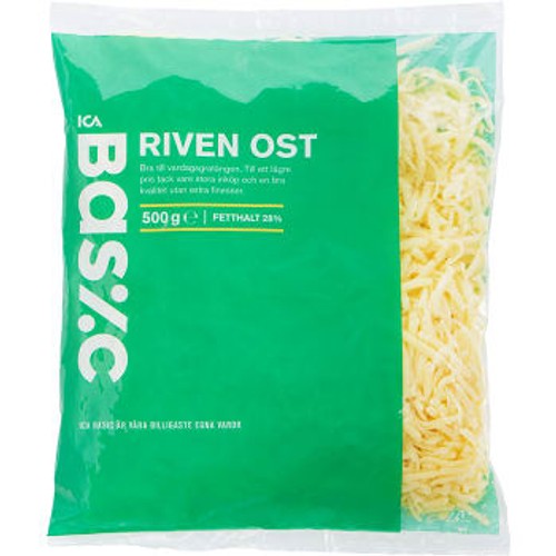Riven ost 500g ICA Basic