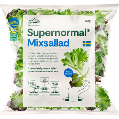 Supernormal Mixsallad 60g Supernormal Greens