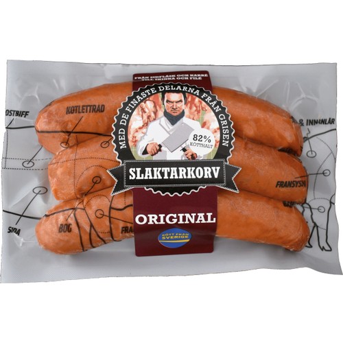 Filékorv Original 82% Kötthalt 270g Slaktarkorv