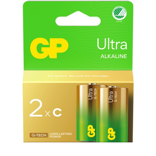 Batteri GP Ultra Alkaline C/LR14 2-pack GP
