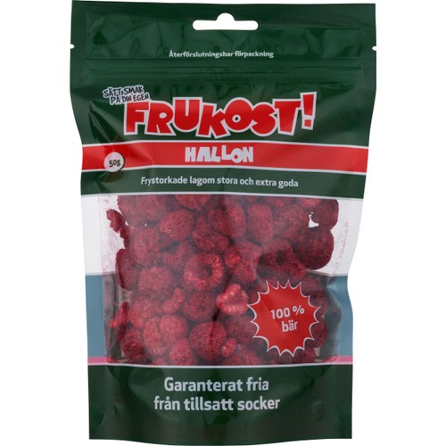 Hallon Frystorkade 50g Frukost!