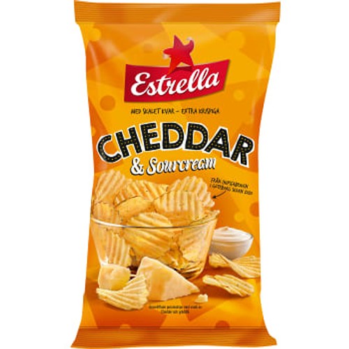 Chips Cheddar & Sourcream 275g Estrella