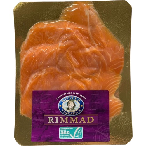 Regnbågslax Rimmad Skivad 100g Kosterfiskarn's