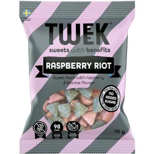 Godispåse Skum Hallon Lakrits 70g Tweek