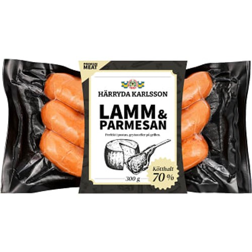 Grillkorv Lamm & Parmesan 300g Härryda Karlsson