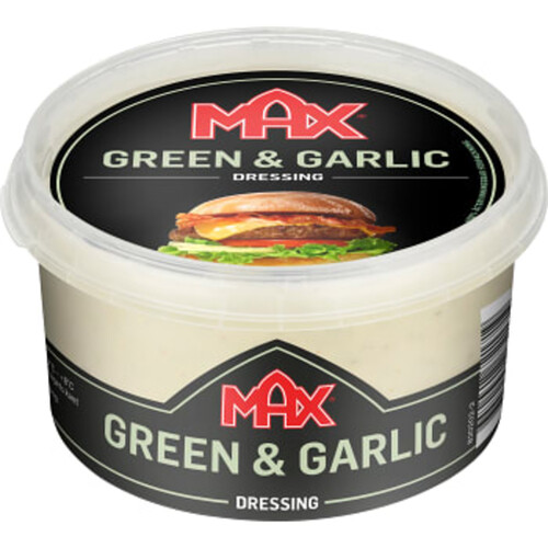 Hamburgerdressing Green & garlic 220ml Max