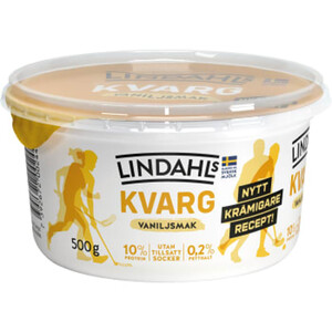 Kvarg Vaniljsmak 0,2% 500g Lindahls