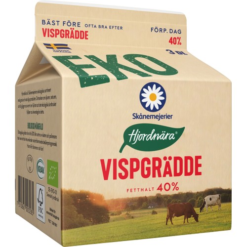 Vispgrädde 40% 3dl KRAV Skånemejerier