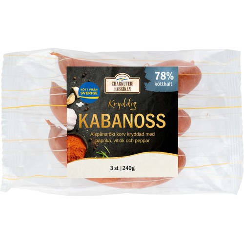 Kryddkorv Kabanoss 240g Charkuterifabriken