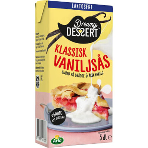 Vaniljsås Klassisk Laktosfri 10% 5dl Dreamy Dessert