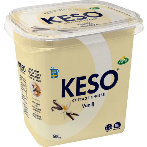Cottage Cheese Vanilj 500g KESO®