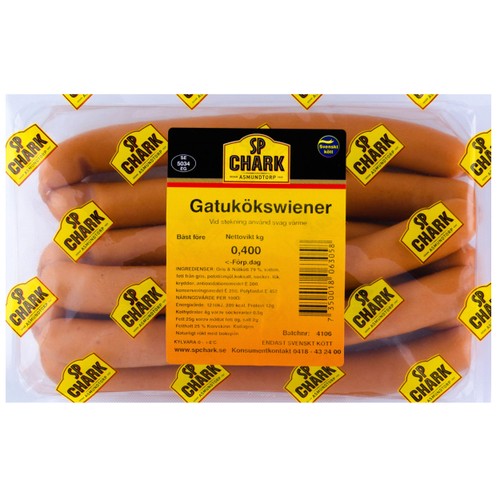 Gatukökswiener 400g SP Chark