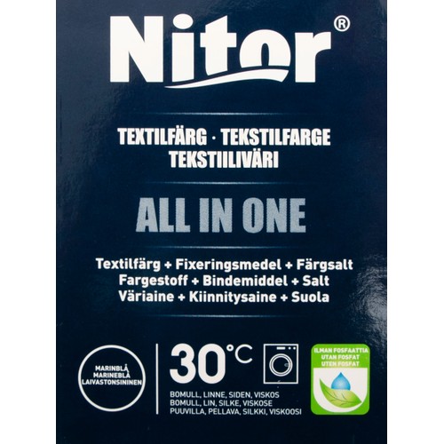 Textilfärg All in one Marinblå Nitor