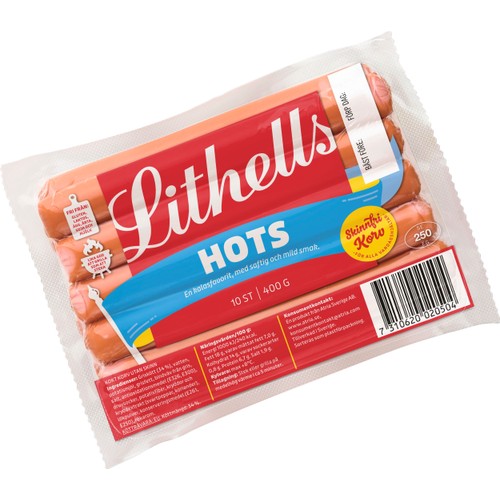 Korv Klassiska Hots 400g Lithells