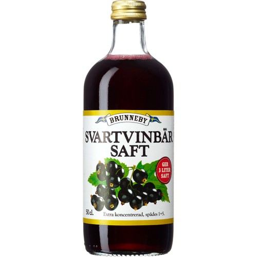 Svartvinbärssaft 50cl Brunneby