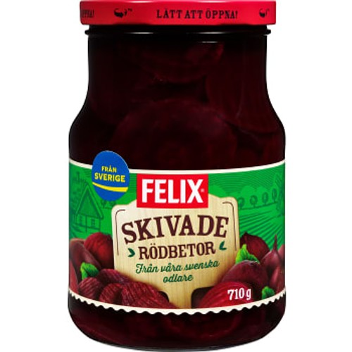Skivade Rödbetor 710g Felix