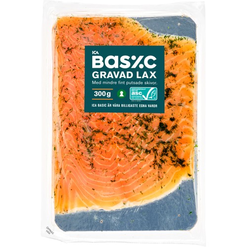 Lax gravad 300g ICA Basic
