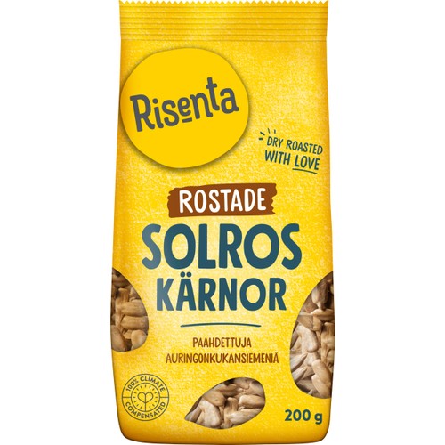 Solroskärnor Torrostade 200g Risenta