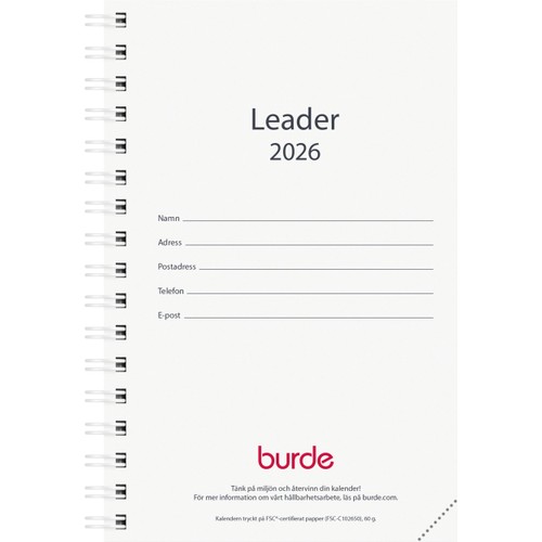 Refill Kalender Leader 2026
