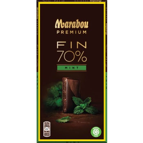 Chokladkaka Premium 70% Cocoa Mint 100g Marabou