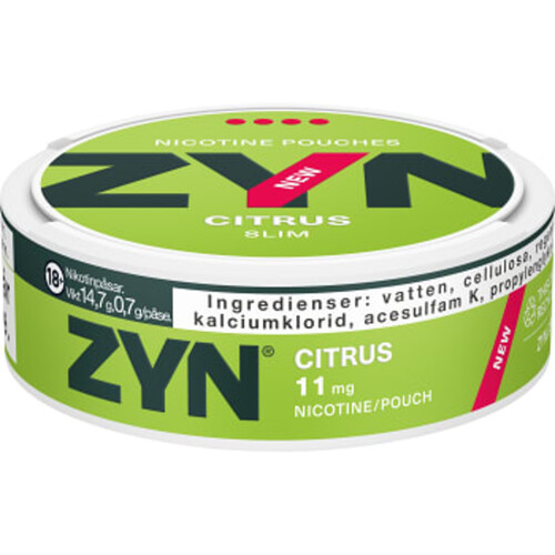 Citrus Extra Strong 14.7 Gram Zyn