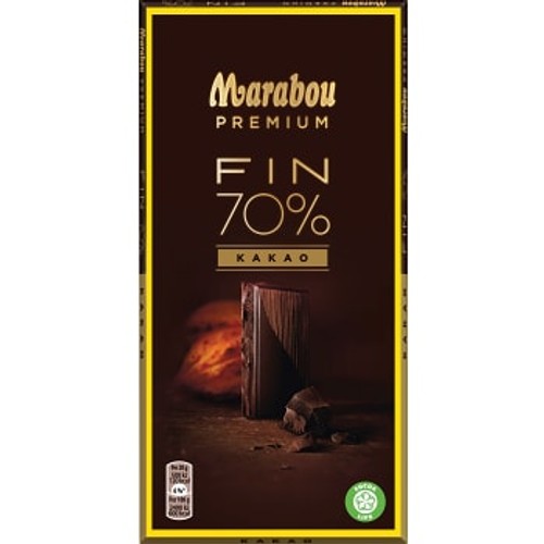 Chokladkaka Premium 70% kakao 100g Marabou