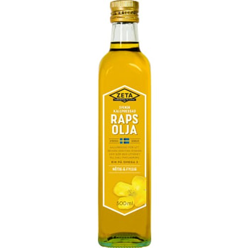 Kallpressad Rapsolja 500ml Zeta