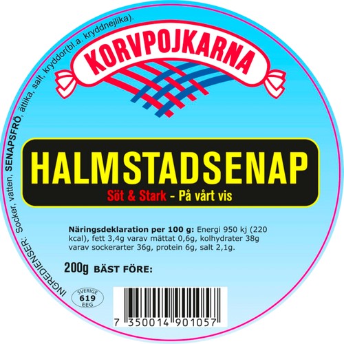 Halmstadsenap Söt & Stark 200g Korvpojkarna