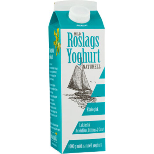 Yoghurt Naturell Ekologisk 3,8-4,5% 1l KRAV Roslagsmjölk