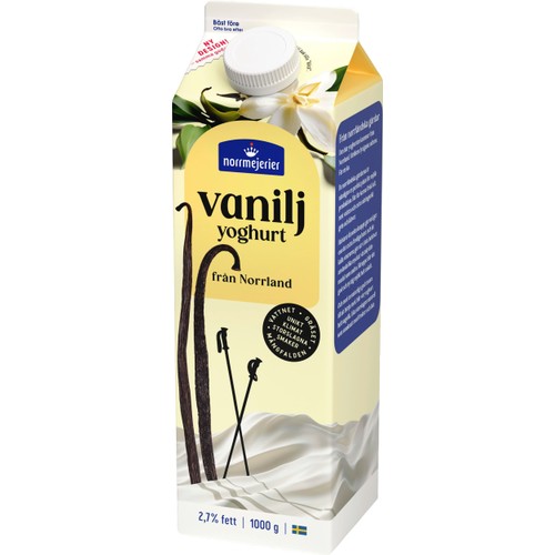 Vaniljyoghurt 2,7% 1000g Norrmejerier
