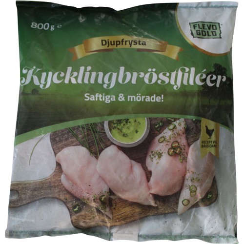 Kycklingbröstfiléer 800g Flevo Gold