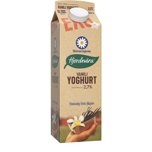 Yoghurt Vanilj 3% 1000g KRAV Skåne Hjordnära