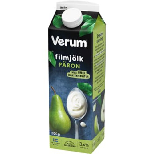 Filmjölk Päron 3,6% 1000g Verum