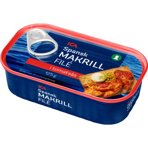 Makrillfilé i tomatsås 125g ICA