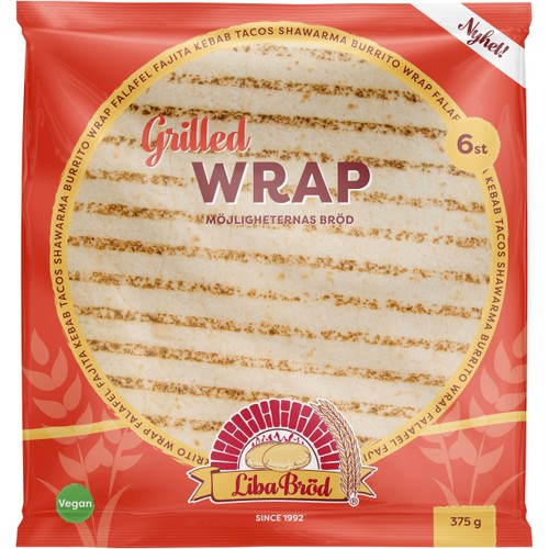 Wrap Grilled 6-p 370g Liba Bröd