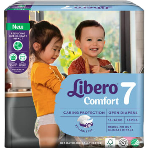 Blöjor Comfort Strl 7 16-26kg 38-p Libero