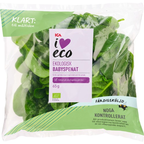 Babyspenat Sköljd Ekologisk 65g  ICA I love eco
